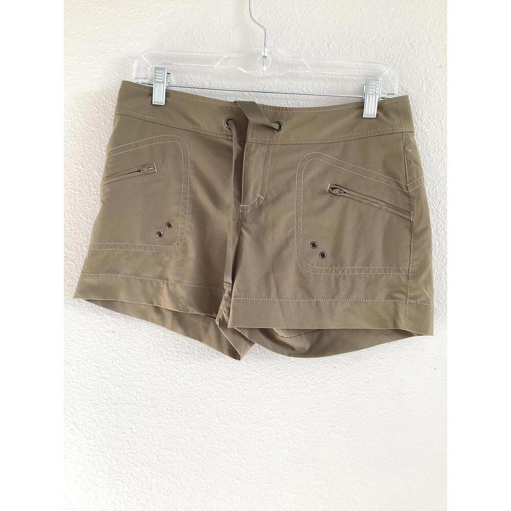 Athleta Women’s Olive Green Active Shorts • Recycled Polyester & Spandex Shorts